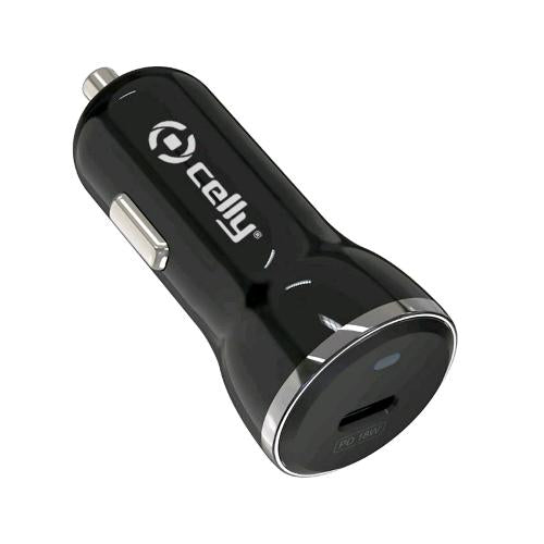CELLY RTGCC20WBK CARICABATTERIA DA AUTO 1xUSB 20W BLACK