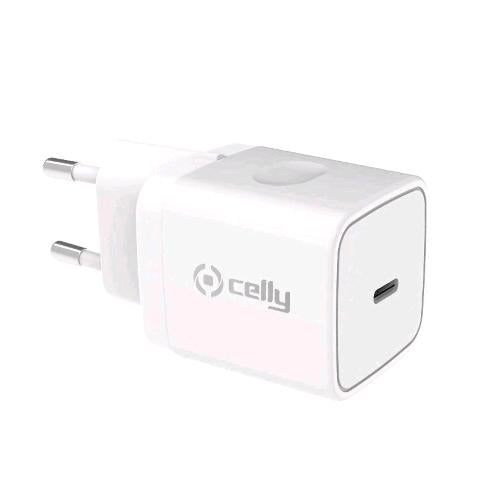 CELLY RTGTC20WWH CARICABATTERIE DA RETE 1xUSB-C 20W BIANCO