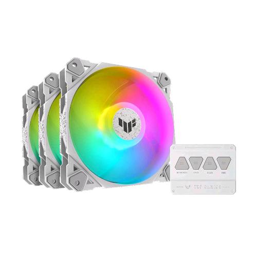 ASUS TUF GAMING TF120 ARGB KIT 3xVENTOLE 120MM WHITE EDITION