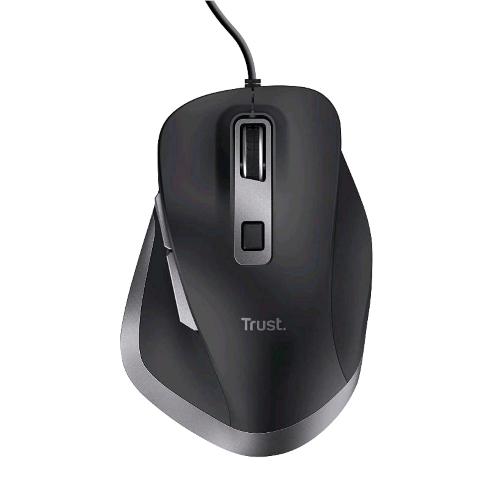TRUST FYDA MOUSE OTTICO 5.000 DPI CALBATO USB-A 1.5MT 6 PULSANTI BLACK