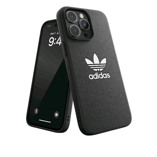 ADIDAS ICONIC APPLE iPHONE 14 PRO MAX COVER IN TPU CON IL CLASSICO LOGO DEL TRIF