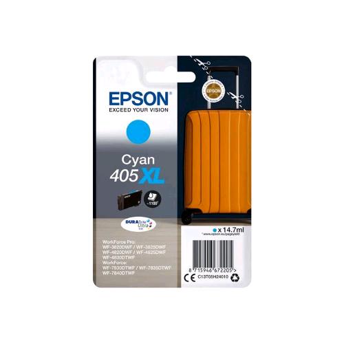 EPSON 405 XL CARTUCCIA INCHIOSTRO CIANO 14.7 ML BLISTER CON ALLARME PER WorkForc