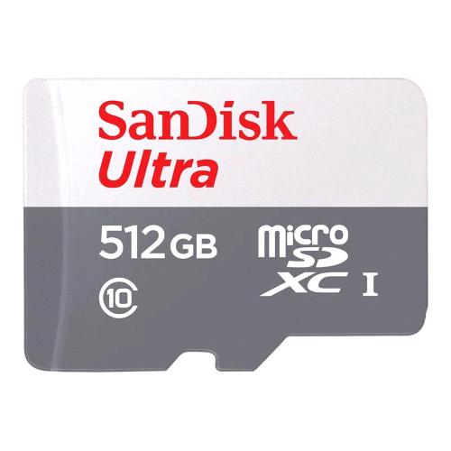 SANDISK ULTRA MICROSDXC 512GB UHS-I CLASSE 10 CON ADATTATATORE A SD