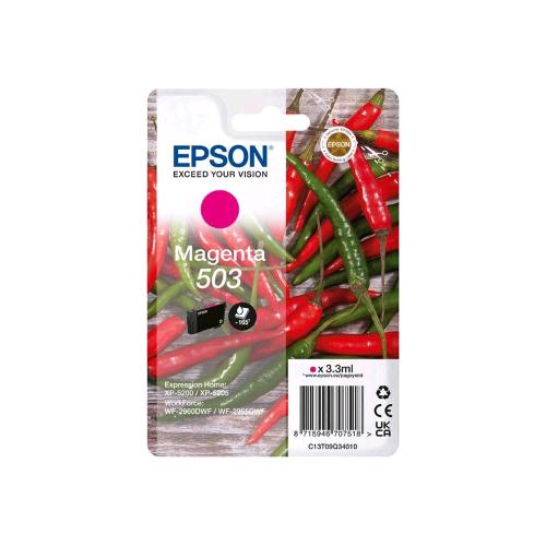EPSON 503 CARTUCCIA INK MAGENTA 3.3 ML PER EPL 5200; RIP Station 5200; WorkForce