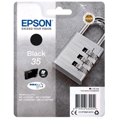 EPSON 35 CARTUCCIA INK NERO 16.1 ML BLISTER CON ALLARME PER WorkForce Pro WF-472