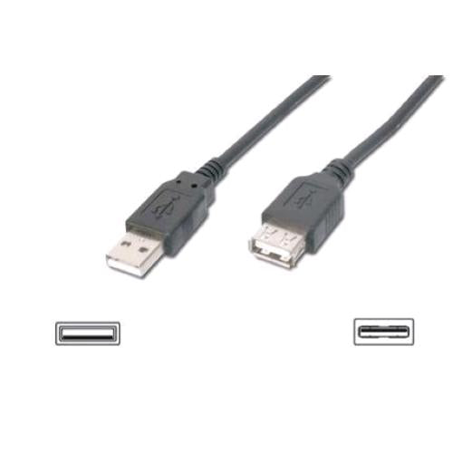 DIGITUS CAVO PROLUNGA USB 2.0 A-A MASCHIO/FEMMINA 5 MT NERO