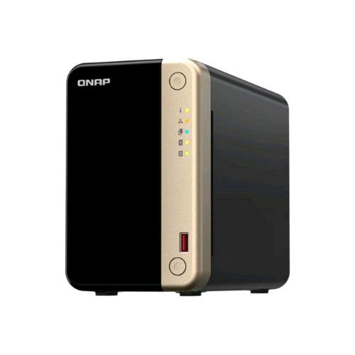 QNAP TS-264 NAS CHASSIS TOWER INTEL CELERON N5095 2GHz RAM 8GB-2 BAY HDD/SSD 2.5