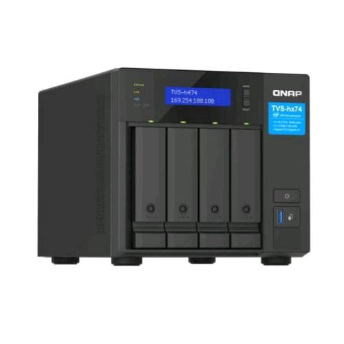 QNAP TVS-H474 NAS CHASSIS TOWER INTEL PENTIUM G7400 3.7GHz RAM 8GB-4 BAY HDD/SSD