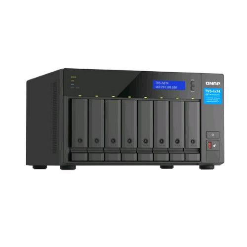 QNAP TVS-H874 NAS CHASSIS TOWER INTEL i5-12400 2.5GHz RAM 32GB-8 BAY HDD/SSD 2.5