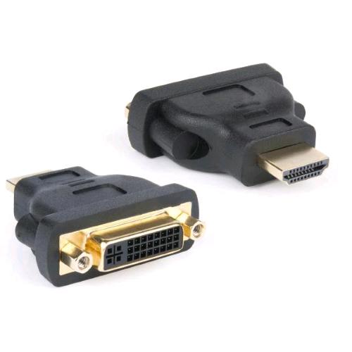 HAMLET ADATTATORE VIDEO DA HDMI 19pin TYPE-A MASCHIO A DVI- 24 +5 PIN FEMMINA