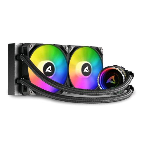 SHARKOON S80 RGB LIQUID COOLING ARGB 240 2 VENTOLE
