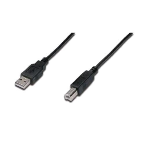 DIGITUS CAVO STAMPANTE USB 2.0 TYPE-A/B MASCHIO MASCHIO 5 MT NERO
