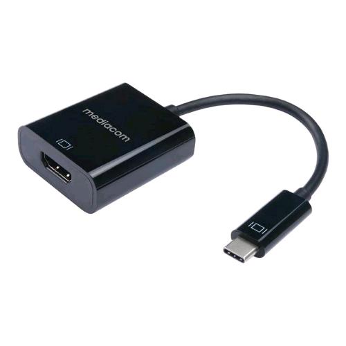 MEDIACOM MD-C305 CAVO ADATTATORE VIDEO DA USB-C MASCHIO AD HDMI FEMMINA SUPPORTA