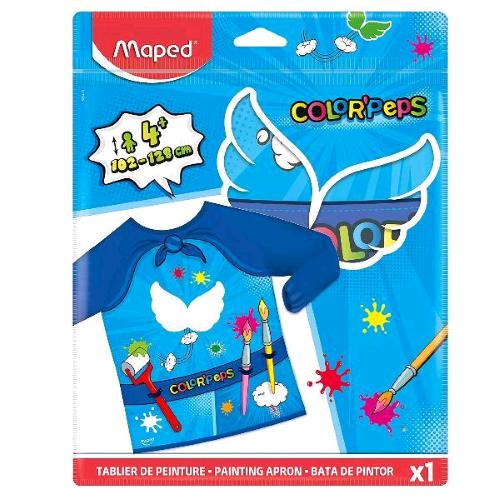 MAPED COLOR PEPS GREMBIULE MANICHE LUNGHE BLU