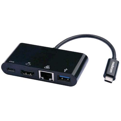 MEDIACOM M-DOCKTPC DOCKING STATION POWER DELIVERY 60 W 1 x USB-C 60 W - 1 x USB-