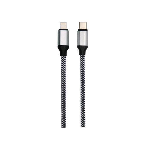 MEDIACOM MD-M204 CAVO IN CORDA DA USB-C MASCHIO A LIGHTNING MASCHIO 18 W 2 MT