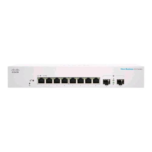 CISCO BUSINESS 220 SERIES CBS220-8T-E-2G-EU SWITCH GESTITO L2 8 x 10/100/1000 +