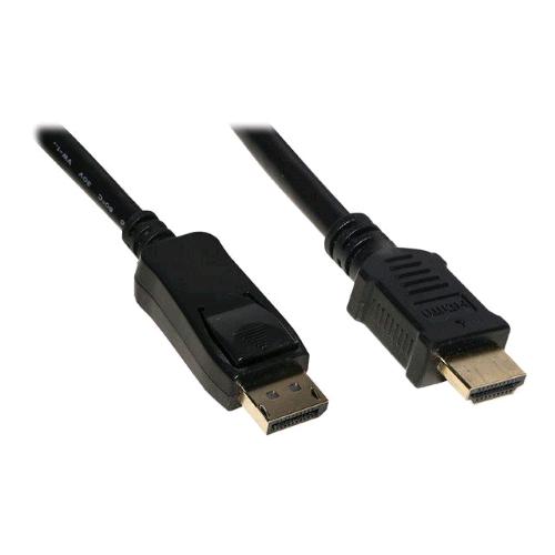 LINK CAVO ADATTATORE DA DISPLAYPORT MASCHIO A HDMI MASCHIO 4K SCHERMATO 1 MT NER