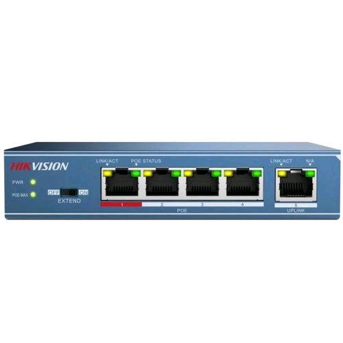 HIKVISION DS-3E0105P-E/M SWITCH NON GESTITO 5 PORTE 4 x 10/100 FULL DUPLEX PoE 3
