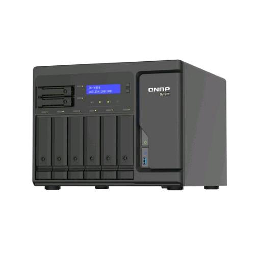 QNAP TS-H886 NAS CHASSIS TOWER XEON D-1602 3.2GHz RAM 8GB-8 BAY HDD/SSD 2.5"/3.5