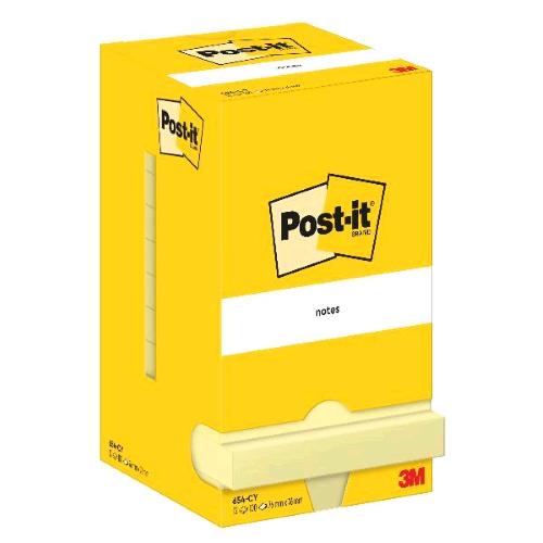 3M POST-IT BLOCCHETTO 76X76 mm 100 FOGLI GIALLO CONF 12 Pz.