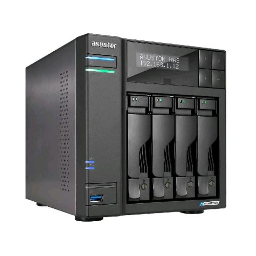 ASUSTOR LOCKERSTOR 4 NAS CHASSIS DESKTOP CELERON N5105 2GHz RAM 4GB-4BAY HDD/SSD