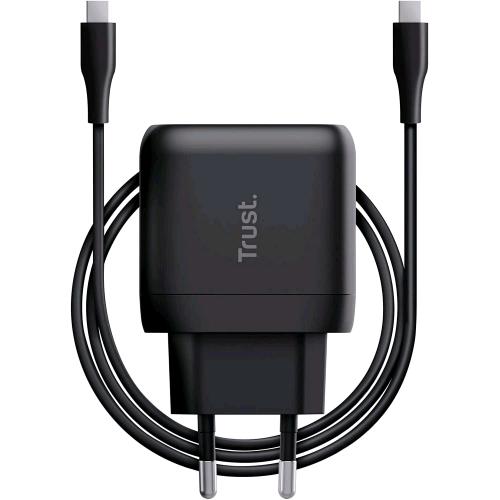 TRUST MAXO CARICABATTERIE DA RETE USB-C 45W RICARICA RAPIDA 1xUSB-C + CAVO USB-C