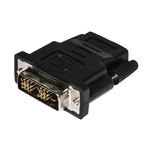 LINK ADATTATORE VIDEO DA HDMI FEMMINA A DVI-D (18+1) MASCHIO NERO