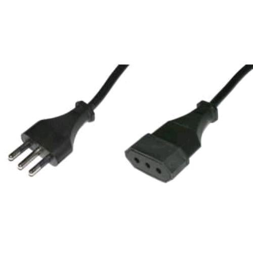 DIGITUS 02506 PROLUNGA SPINA/PRESA ITALIANA 10A 3 MT NERO