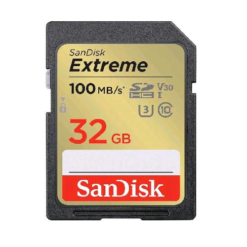 SANDISK MEMORY CARD EXTREME DA 32GB + RESCUEPRO DELUXE FINO A 100 MB/s UHS-I CLA