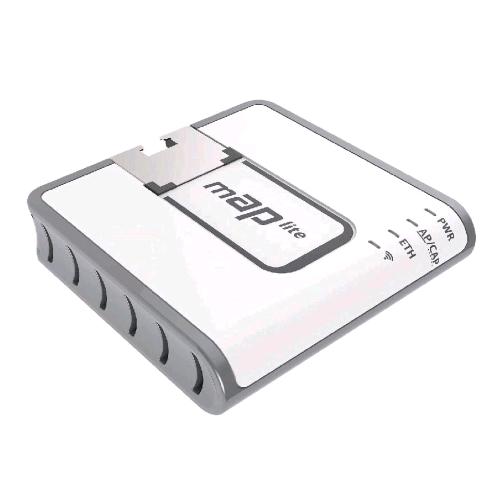 MIKROTIK MAP LITE ACCESS POINT 650MHZ CPU 64MB RAM 1XLAN 2X2 MIMO 2.4GHZ 100MB/S