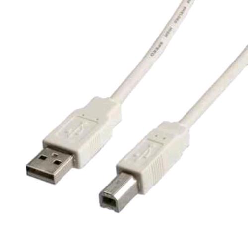 VALUE CAVO PER STAMPANTI USB 2.0 DA USB A-USB B MASCHIO/MASCHIO 1.8 MT BIANCO