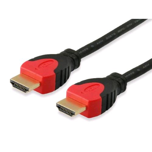 EQUIP 119343 CAVO HDMI A HDMI 2.0 4K/60 Hz MASCHIO-MASCHIO 3 MT NERO ROSSO