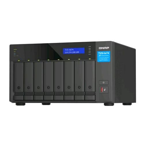 QNAP TVS-H874X NAS CHASSIS TOWER i9 16 CORE RAM 64GB-8 BAY HDD/SSD 3.5"-4 PORTE