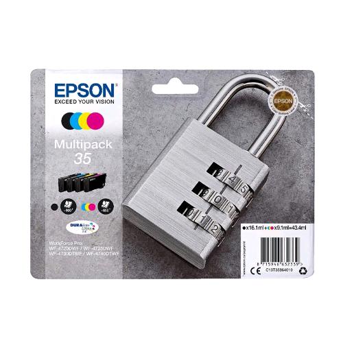 EPSON 35 MULTIPACK CARTUCCIA INK-JET ORIGINALE COLORI NERO CIANO GIALLO MAGENTA