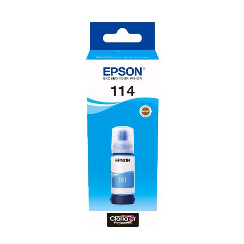 EPSON 114 ECOTANK INCHIOSTRO ORIGINALE INK RESA STANDARD CIANO