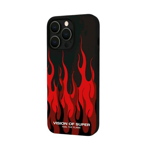 CELLY APPLE PHONE 14 PRO MAX VISION OF SUPER COVER IN TPU SOFT TOUCH NERO/ROSSO