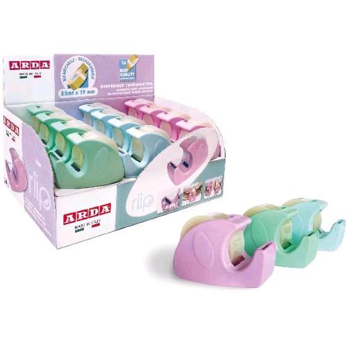 ARDA CHIOCCIOLINE ESPOSITORE TENDINASTRO PER NASTRO DA 19 mm X 33 MT INCLUSO COL