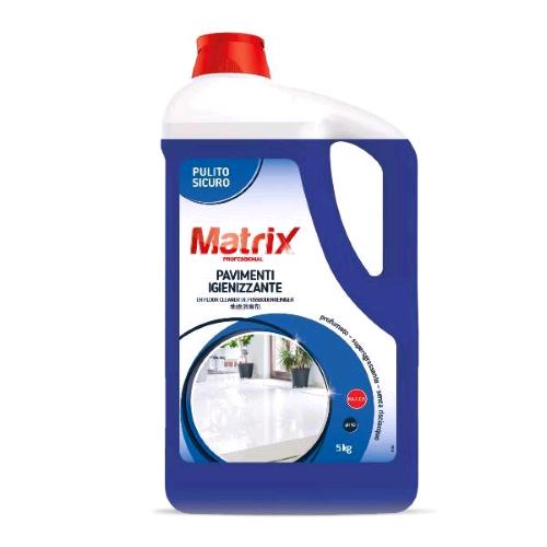 MATRIX DETERSIVO IGENIZZANTE PER PAVIMENTI 5 KG CONF 2 PZ.