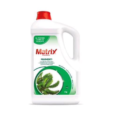 MATRIX DETERSIVO PER PAVIMENTI PINO E EUCALIPTO 5 KG CONF 2 Pz.