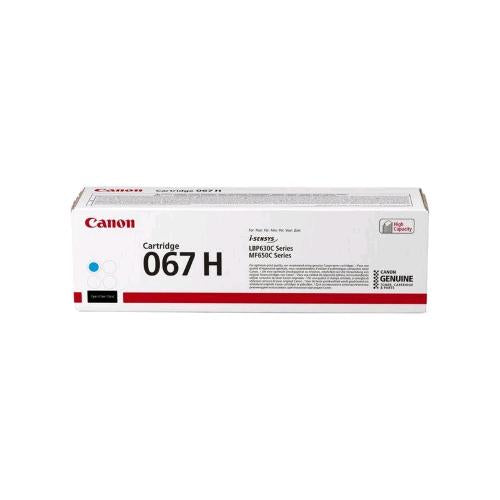 CANON 067 H TONER CIANO PER LBP631CW LBP633CdW MF657CDW MF655CDW MF651CW 2.350 P