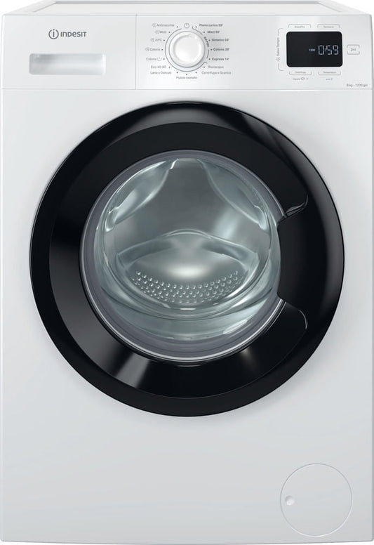 INDESIT IM 760 MY TIME IT LAVATRICE, Caricamento frontale, 7 kg, 15 programmi, Profondità 49,6 cm, Giri 1000 rpm, Bianco, livello rumorosità centrifuga 72 dB(A), Classe A