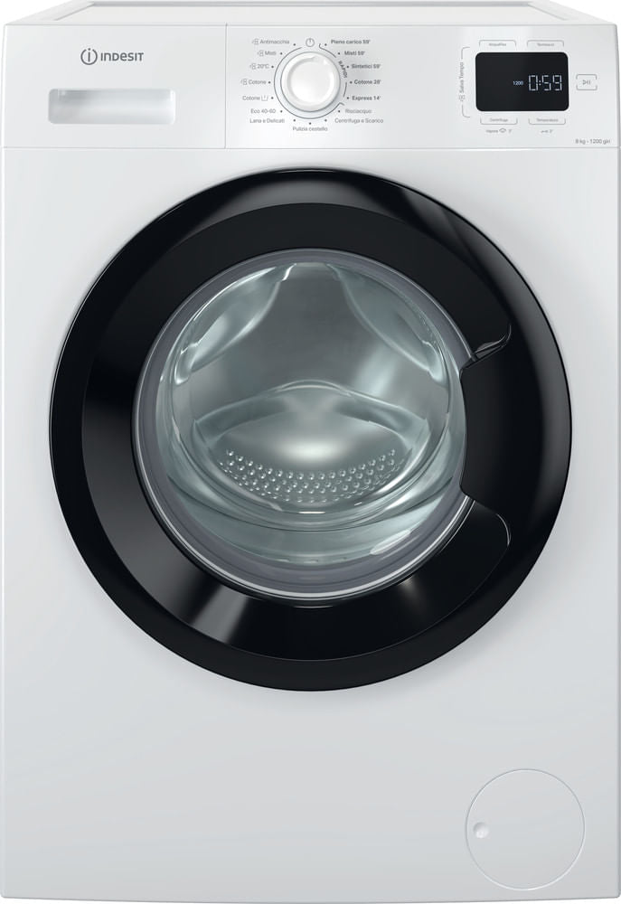 INDESIT IMA 762 MY TIME IT LAVATRICE, Caricamento frontale, 7 kg, 15 programmi, Profondità 47,4 cm, Giri 1200 rpm, Bianco, livello rumorosità centrifuga 76 dB(A), Classe A
