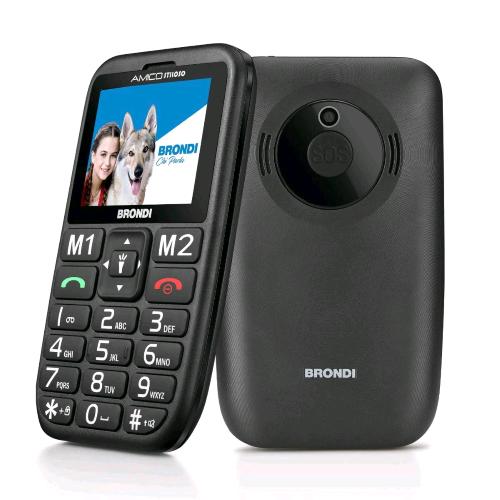 BRONDI AMICO STILOSO 2.4" EASY PHONE TASTI GRANDI RETROILLUMINATI VOLUME AUMENTA
