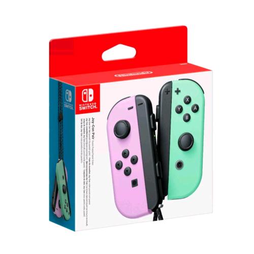 NINTENDO SWITCH SET DA DUE JOY-CON COPPIA CONTROLLER VIOLA PASTELLO/VERDE PASTEL