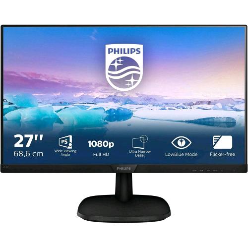PHILIPS 273V7QDSB 27" LED IPS FORMATO 16:9 CONTRASTO 1.000:1 1xVGA 1xHDMI 1xDVI