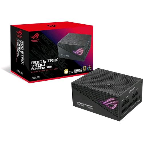 ASUS ROG STRIX 750W GOLD AURA EDITION ALIMENTATORE GAMING COMPLETAMENTE MODULARE