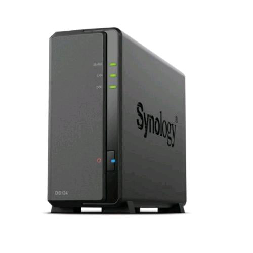 SYNOLOGY DISKTATION DS124 NAS 1 BAY RAM 1GB DDR4 GIGABIT LAN