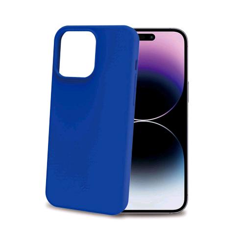 CELLY APPLE iPHONE 15 PRO MAX COVER IN MORBIDO TPU CON FINITURE SOFT TOUCH BLUE