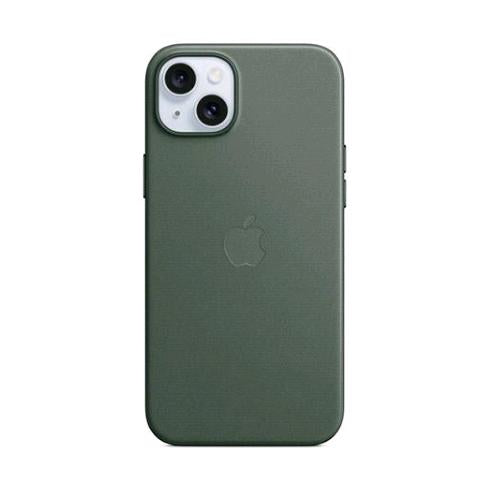 APPLE iPHONE 15 PLUS CUSTODIA MAGSAFE IN SILICONE EVERGREEN